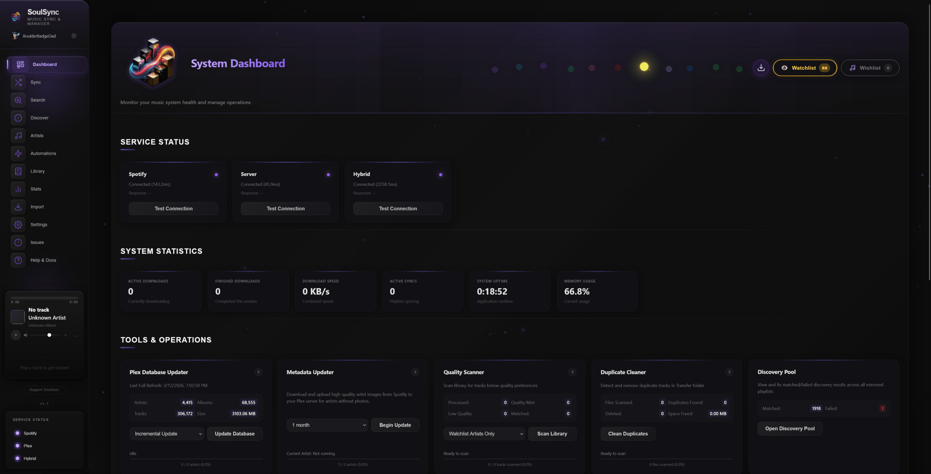 SoulSync Interface